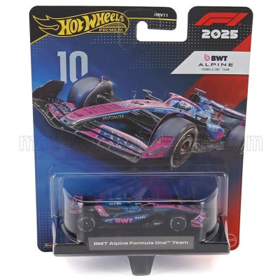 MATTEL HOT WHEELS ALPINE F1  A525 TEAM BWT ALPINE N 10 SEASON 2025 PIERRE GASLY - BLACK BLUE PINK 1/64
