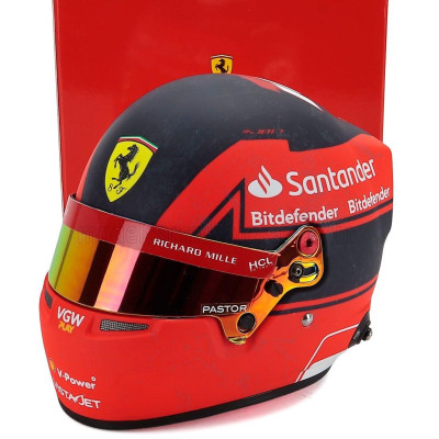 MINI HELMET BELL HELMET F1  CASCO HELMET CHARLES LECLERC TEAM SCUDERIA FERRARI SF-23 CANADA GP 2023 - GILLES VILLENEUVE LIVERY T
