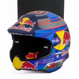 MINI HELMET STILO HELMET CASCO HELMET ELFYN EVANS TEAM TOYOTA YARIS GR RALLY1 HYBRID GAZOO RACING WRT RALLY SEASON 2024 - BLUE R