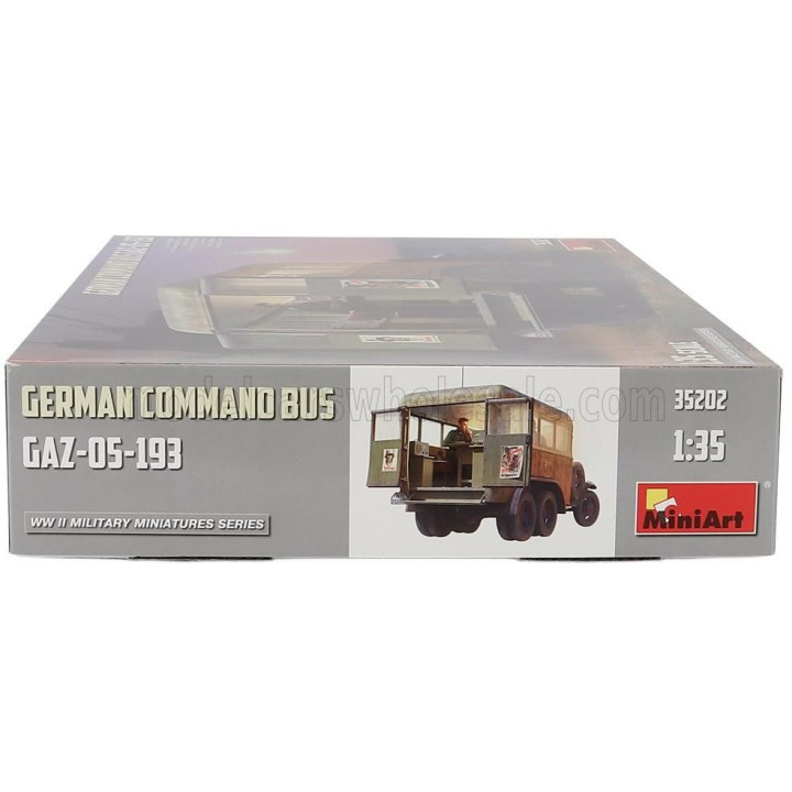 MINIART GAZ 05-193 BUS TRUCK GERMAN COMMAND MILITARY 3-ASSI 1946 1/35