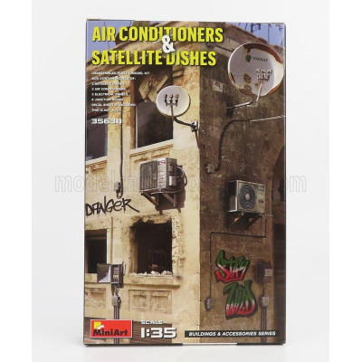 MINIART ACCESSORIES CONDIZIONATORI E PARABOLA ANTENNA A MURO - AIR CONDITIONERS & SATELLITE DISHES 1/35