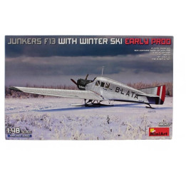 MINIART JUNKERS F13 AIRPLANE WITH WINTER SKI 1942 1/48