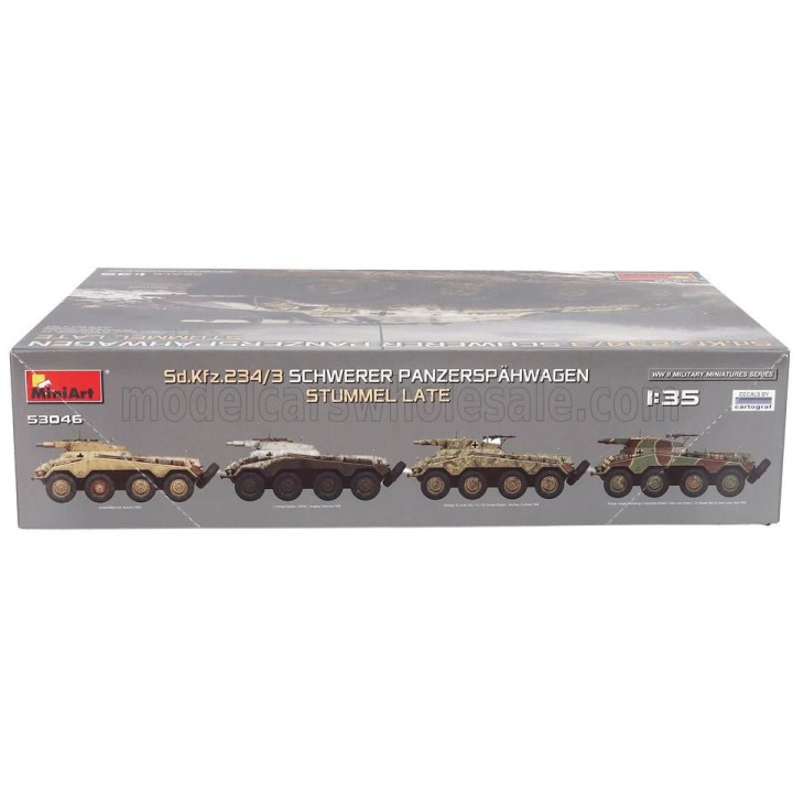 MINIART TANK SD.KFZ. 234/3 SCHWERER PANZERSPAHWAGEN ANFIBIO MILITARY 1/35