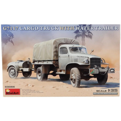 MINIART CHEVROLET G7117 CARGO TRUCK 2-ASSI WITH WATER TANK TRAILER 1955 1/35