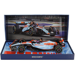 MINICHAMPS WILLIAMS F1  FW45 TEAM WILLIAMS RACING GULF N 23 SINGAPORE GP 2023 ALEXANDER ALBON - LIGHT BLUE 1/18