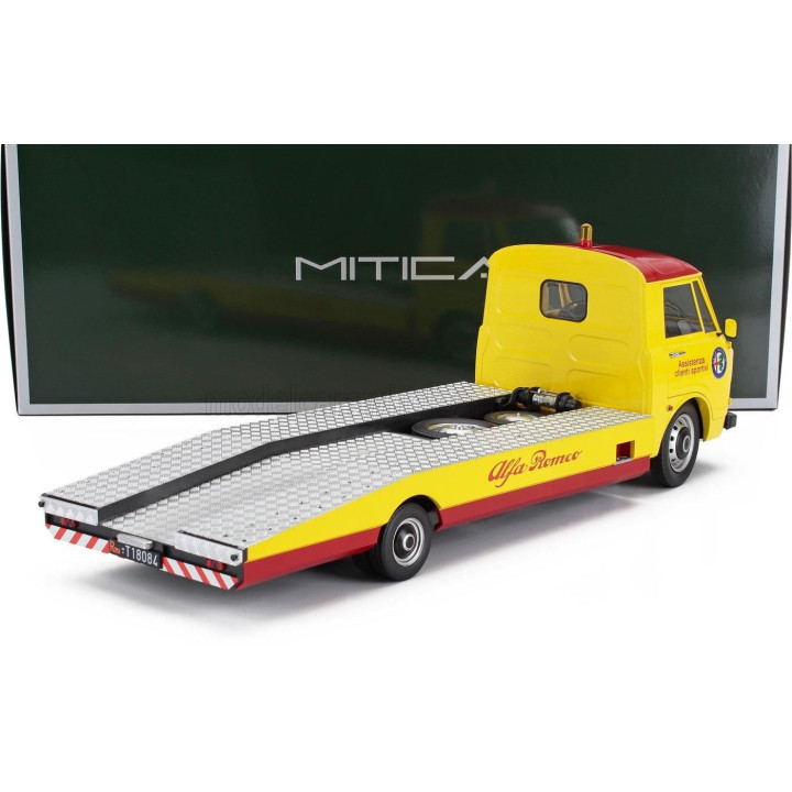 MITICA DIECAST ALFA ROMEO A12 (F12) CARRO ATTREZZI SECONDA SERIE 1977 - TOW TRUCK - ABSCHLEPPWAGEN - DÉPANNEUSE - YELLOW RED 1/1
