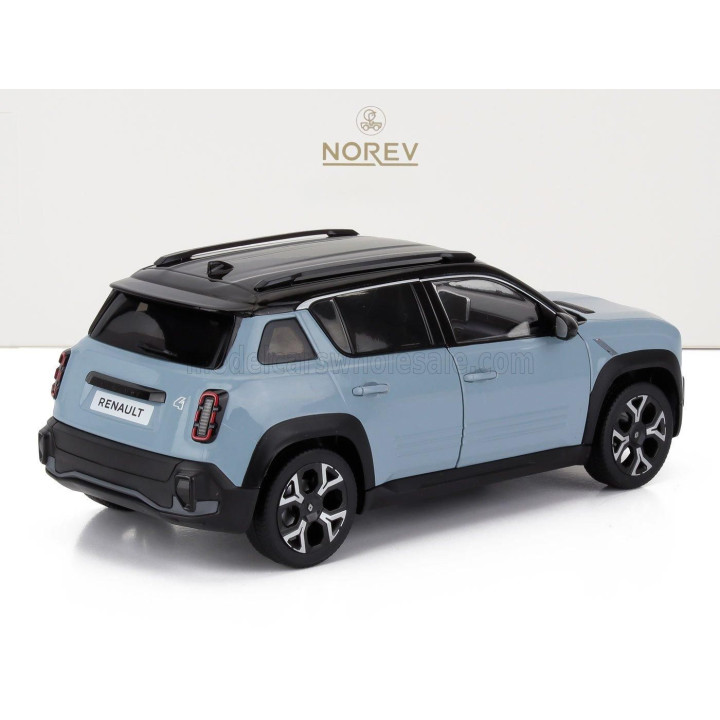 NOREV RENAULT R4 E-TECH 100% 2025 - LIGHT BLUE 1/18