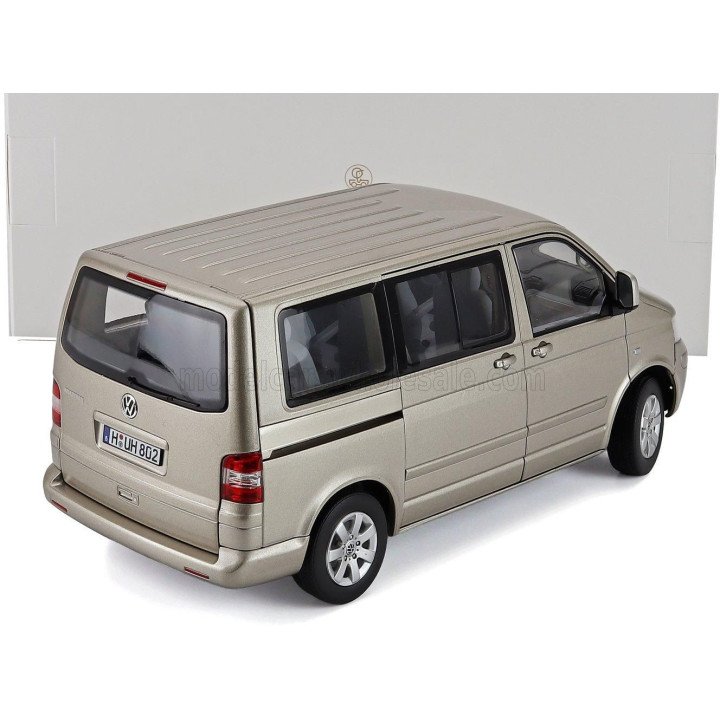 NOREV VOLKSWAGEN T5 MULTIVAN MINIBUS 2003 - BEIGE MET 1/18