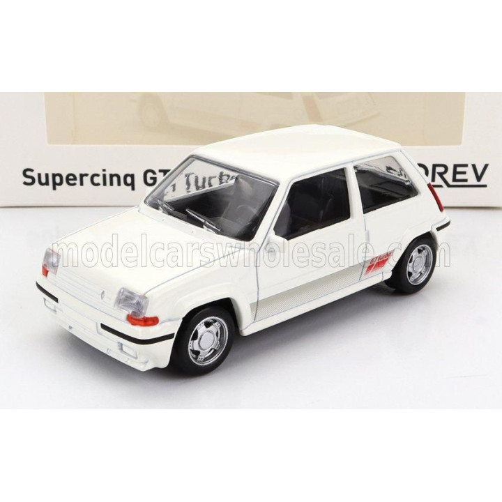 NOREV RENAULT R5 SUPERCINQUE GT TURBO PHASE II 1988 - WHITE 1/43