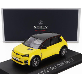 NOREV RENAULT R5 E-TECH FULL ELECTRIC 2024 - POP YELLOW BLACK 1/43