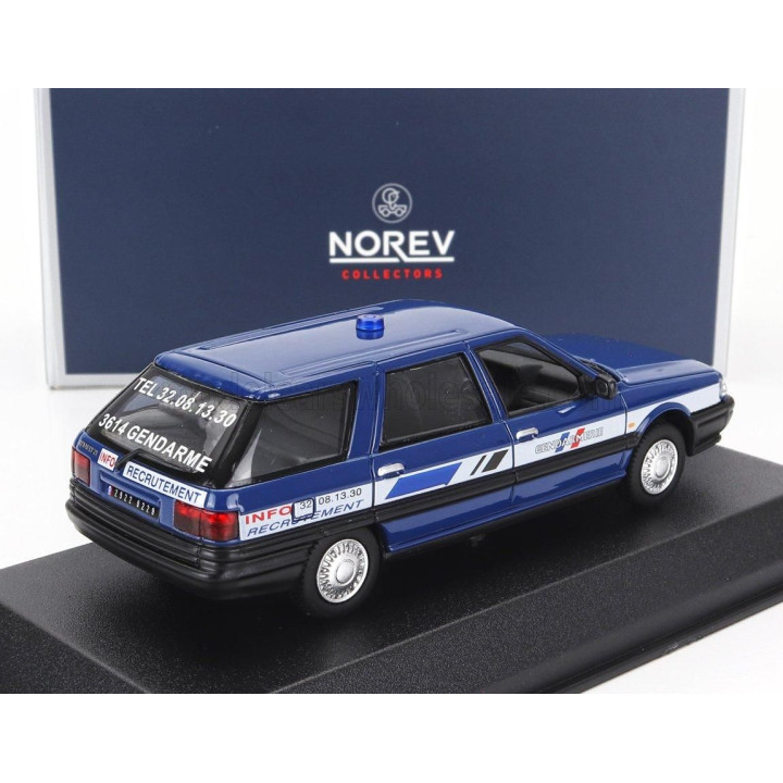 NOREV RENAULT R21 NEVADA SW STATION WAGON GENDARMERIE 1989 - BLUE 1/43