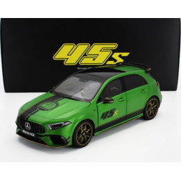 NZG MERCEDES BENZ A-CLASS A45S 4-MATIC AMG 2023 - GREEN MET BLACK 1/18