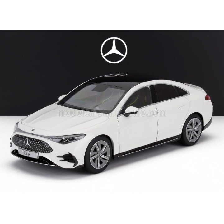NZG MERCEDES BENZ CLA-CLASS (C174) BEV 2025 - POLAR WHITE 1/18