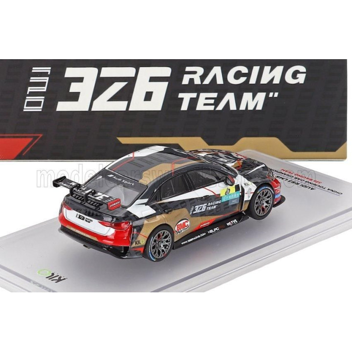 NZG AUDI A3 RS3 LMS N 326 CTCC RACING 2025 - BLACK WHITE YELLOW 1/64