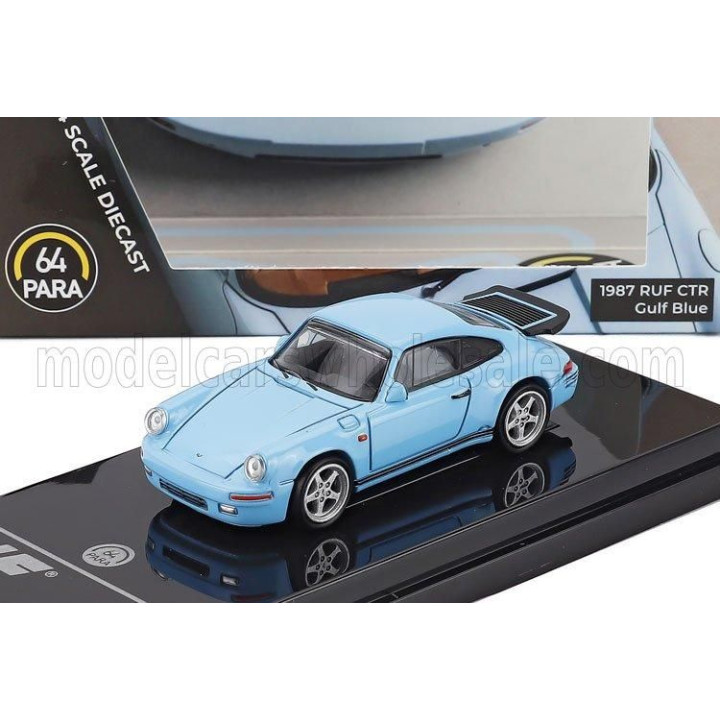 PARAGON MODELS PORSCHE 911 964 RUF CTR COUPE LHD 1987 - LIGHT BLUE 1/64