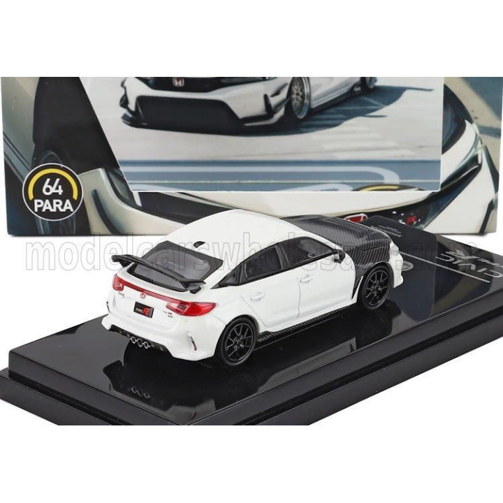 PARAGON MODELS HONDA CIVIC TYPE-R (FL5) LHD 2023 - WHITE BLACK 1/64