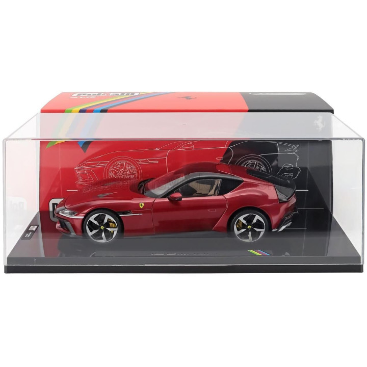 POLISTIL FERRARI 12CILINDRI 2024 - WITH SHOWCASE - NUMBERED ONE BY ONE - ROSSO IMOLA - RED MET 1/18