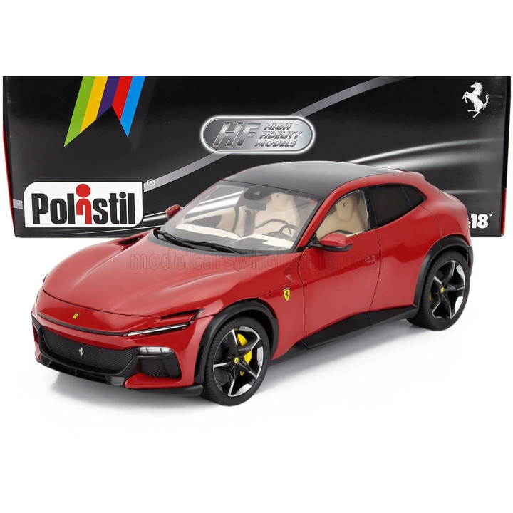 POLISTIL FERRARI PUROSANGUE 2022 - ROSSO CORSA 322 - CREAM INTERIOR 1/18