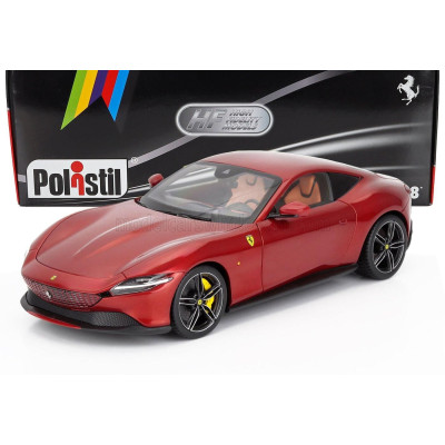 POLISTIL FERRARI ROMA 2019 - ROSSO MAGMA - RED MET 1/18