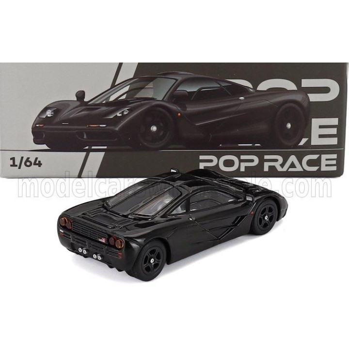 POP RACE LIMITED McLAREN F-1 ROAD CAR 1993 - BLACK 1/64