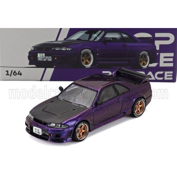 POP RACE LIMITED NISSAN SKYLINE GT-R (R33) NISMO 400R COUPE 1997 - MIDNIGHT PURPLE 1/64