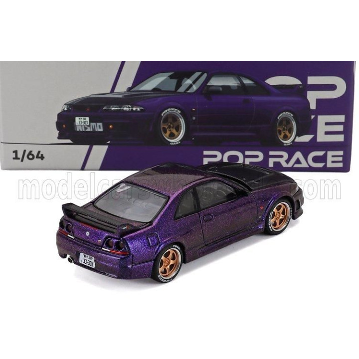 POP RACE LIMITED NISSAN SKYLINE GT-R (R33) NISMO 400R COUPE 1997 - MIDNIGHT PURPLE 1/64