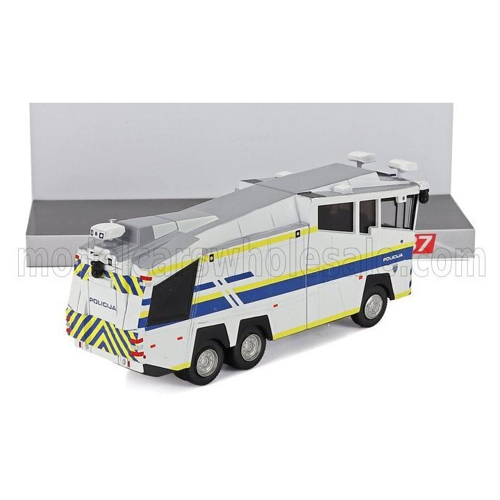 PREMIUM CLASSIXXS ROSENBAUER WASSERFER 10000 POLICIJA TANKER TRUCK 3-ASSI 2009 - WHITE 1/87