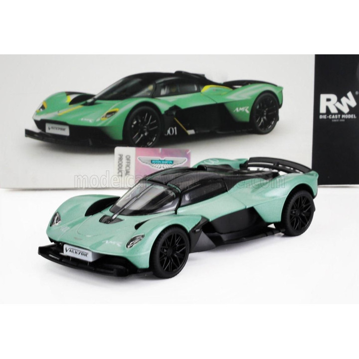RE EL TOYS ASTON MARTIN VALKIRIE N 001 2023 - LIGHT GREEN BLACK 1/43