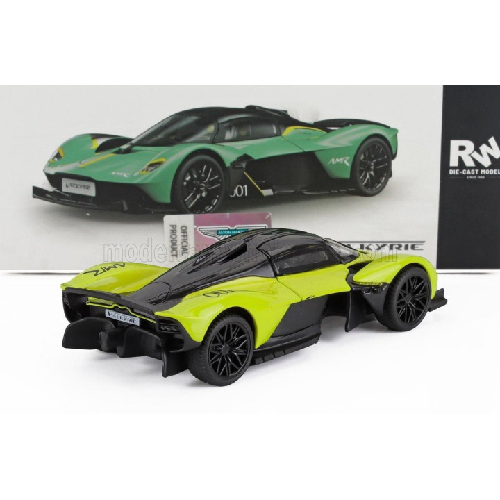 RE EL TOYS ASTON MARTIN VALKIRIE N 001 2023 - YELLOW BLACK 1/43