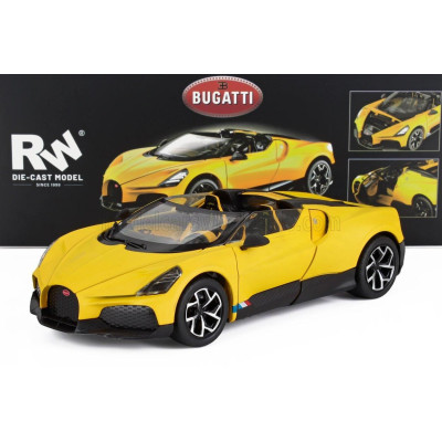RE EL TOYS BUGATTI MISTRAL W16 2023 - YELLOW 1/24
