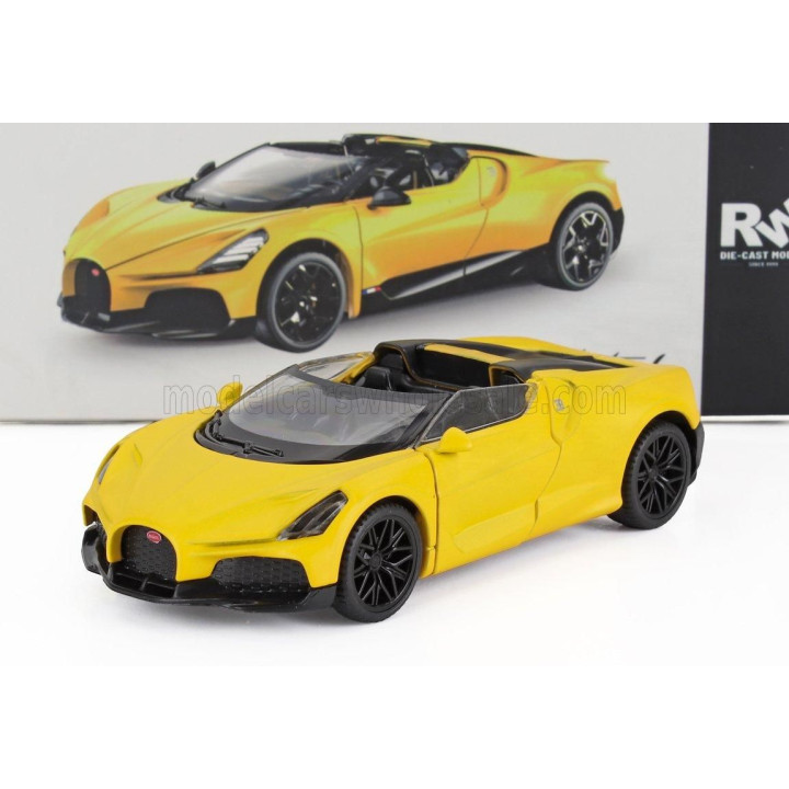 RE EL TOYS BUGATTI MISTRAL W16 2023 - YELLOW 1/43