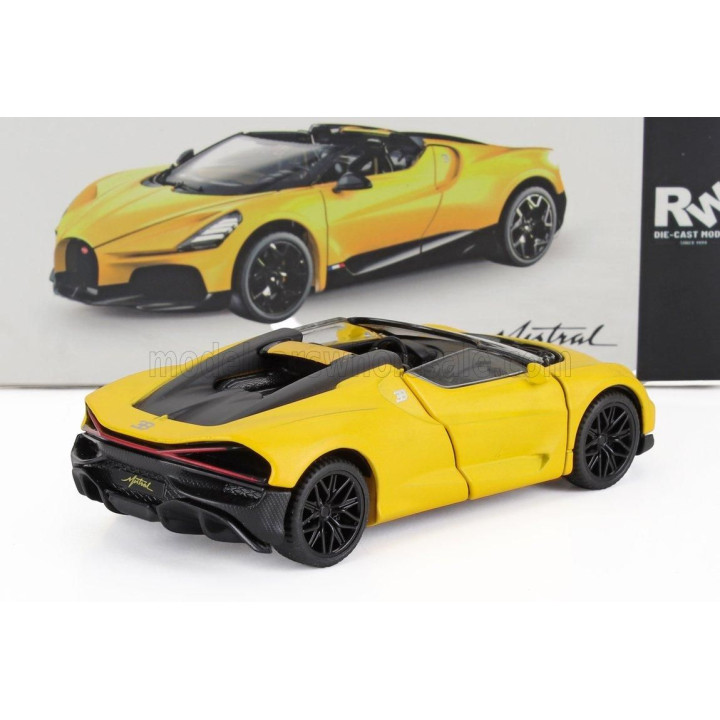 RE EL TOYS BUGATTI MISTRAL W16 2023 - YELLOW 1/43