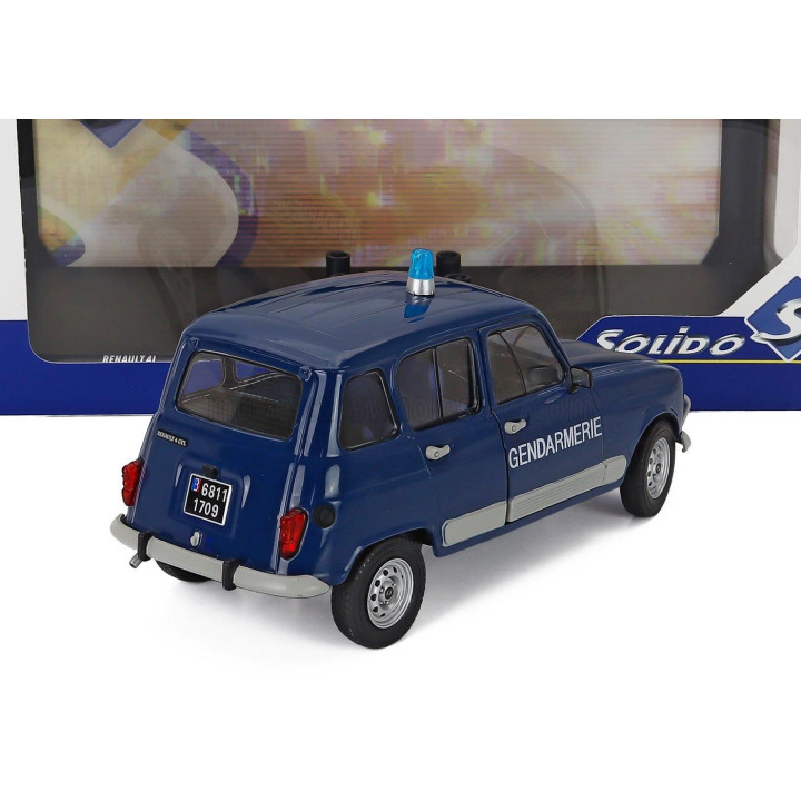 SOLIDO RENAULT R4 GTL GENDARMERIE 1986 - BLUE 1/18
