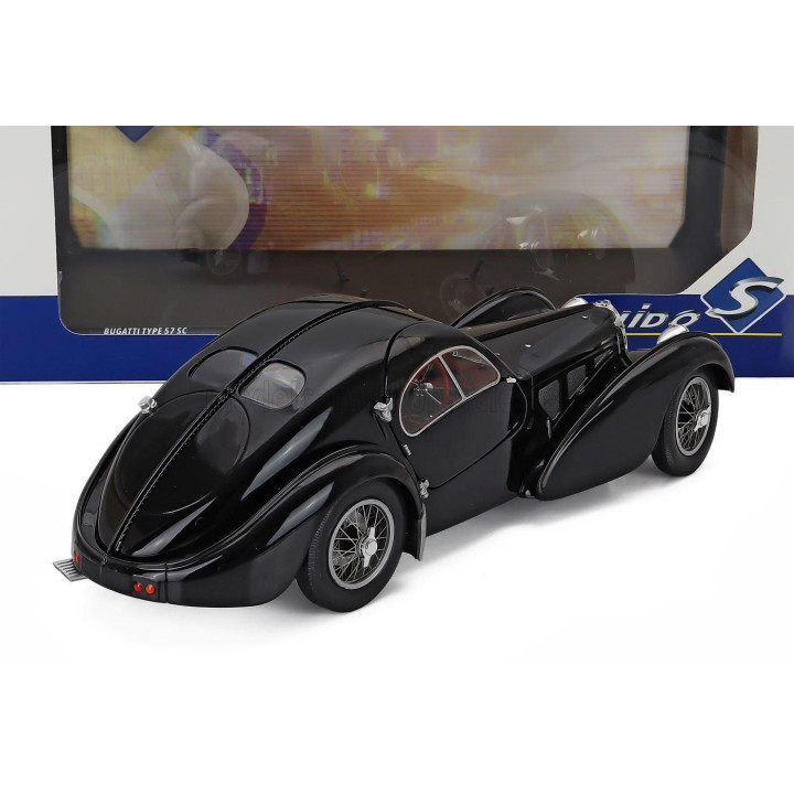 SOLIDO BUGATTI TYPE 57SC ATLANTIC 1938 - BLACK 1/18