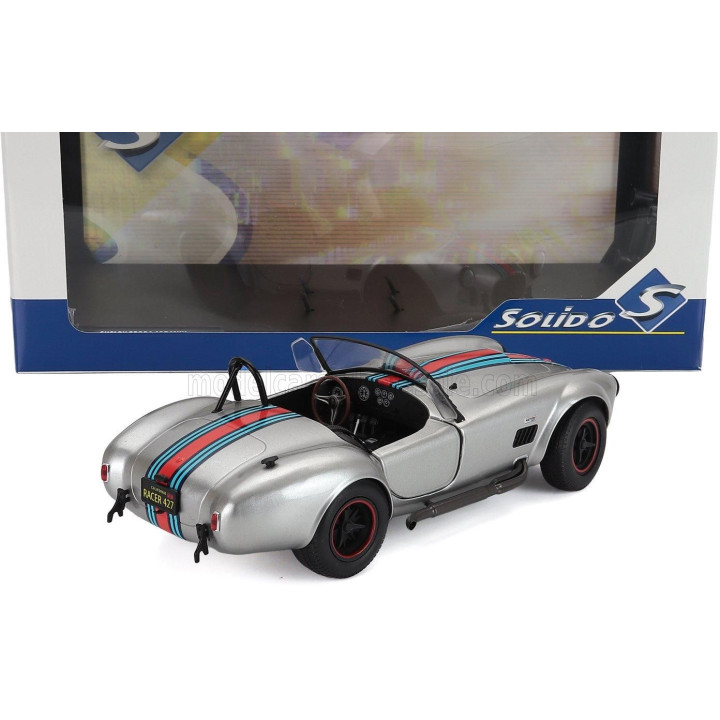 SOLIDO FORD USA SHELBY COBRA SPIDER 427 MKII SOLIDO WORKS 1965 - SILVER 1/18