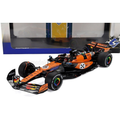 SOLIDO McLAREN F1  MCL39 TEAM MCLAREN N 81 3rd MONACO GP 2025 OSCAR PIASTRI - ORANGE BLACK 1/18