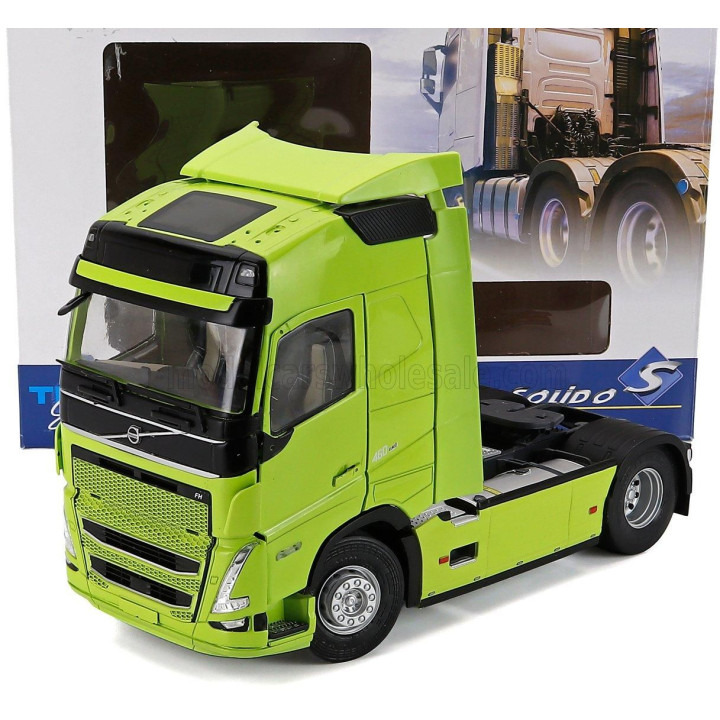 SOLIDO VOLVO FH16 750 GLOBETROTTER XL TRACTOR TRUCK 2-ASSI 2021 - NEON GREEN 1/24