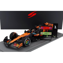 SPARK MODEL McLAREN F1  MCL39 TEAM MCLAREN N 81 WINNER CHINA GP 2025 OSCAR PIASTRI - ORANGE BLACK 1/18