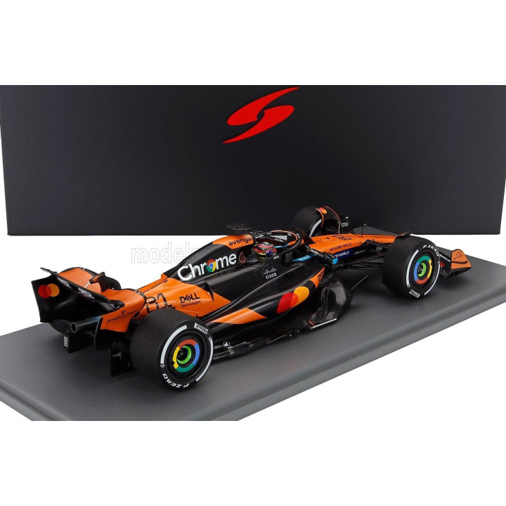 SPARK MODEL McLAREN F1  MCL39 TEAM MCLAREN N 81 WINNER CHINA GP 2025 OSCAR PIASTRI - ORANGE BLACK 1/18