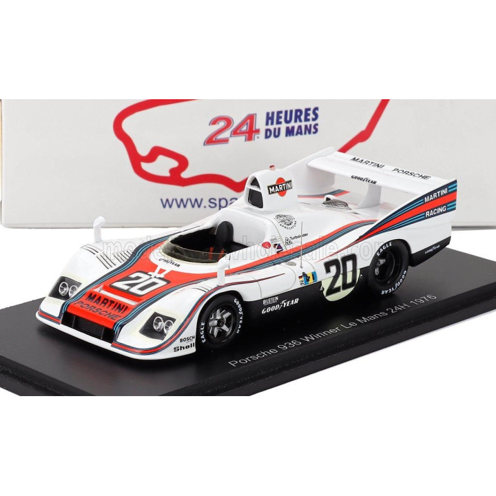 SPARK MODEL PORSCHE 936 2.1L TURBO TEAM MARTINI RACING PORSCHE SYSTEM N 20 WINNER 24h LE MANS 1976 JACKY ICKX - GIJS VAN LENNEP 