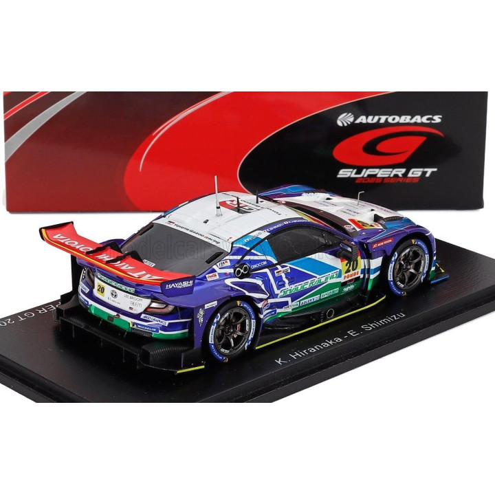 SPARK MODEL TOYOTA GR86 GT TEAM SHADE RACING N 20 GT300 CLASS SUPER GT 2025 KATSUYUKI HIRANAKA - EIJIRO SHIMIZU - BLUE WHITE 1/4