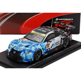 SPARK MODEL LEXUS RC F GT3 TEAM ANEST IWATA RACING N 26 GT300 CLASS SUPER GT 2025 IGOR FRAGA - HIRONOBU YASUDA - BLUE WHITE BLAC