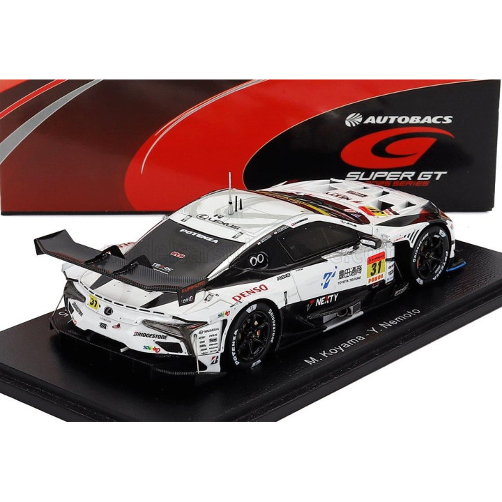 SPARK MODEL LEXUS LC 500H GT TEAM ANEST IWATA RACING N 31 GT300 CLASS SUPER GT 2025 YUKI NEMOTO - OLIVER RASMUSSEN - WHITE 1/43