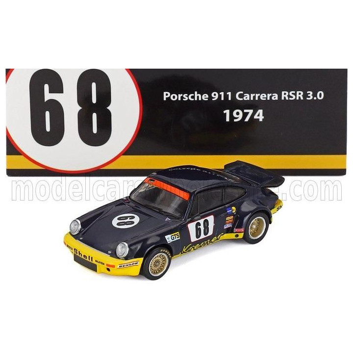 SPARK MODEL PORSCHE 911 CARRERA RSR 3.0L COUPE TEAM SAMSON KREMER RACING N 68 24h LE MANS 1974 HANS HEYER - ERWIN KREMER - PAUL 