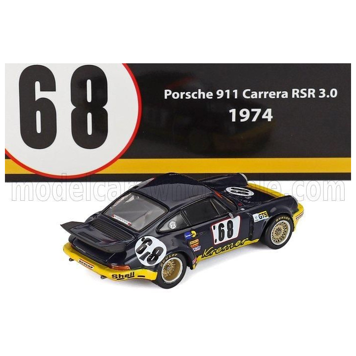 SPARK MODEL PORSCHE 911 CARRERA RSR 3.0L COUPE TEAM SAMSON KREMER RACING N 68 24h LE MANS 1974 HANS HEYER - ERWIN KREMER - PAUL 