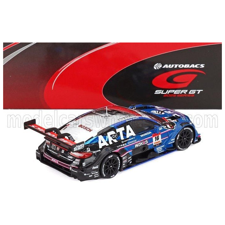 SPARK MODEL HONDA CIVIC TYPE R-GT TEAM ARTA MUGEN N 16 GT500 CLASS SUPER GT 2025 HIROKI OTSU - REN SATO - BLUE 1/64