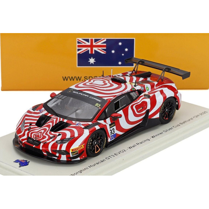SPARK MODEL LAMBORGHINI HURACAN GT3 EVO2 TEAM WALL RACING N 93 12h BATHURST 2025 TONY D'ALBERTO - ADRIAN DEITZ - GRANT DENYER - 