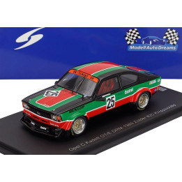 SPARK MODEL OPEL KADETT C GT/E N 25 DRM ZOLDER 1980 KNIPPSCHILD - GREEN BLACK ORANGE 1/43