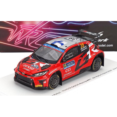 SPARK MODEL TOYOTA YARIS GR RALLY2 HYBRID TEAM TOYOTA GAZOO RACING WRT N 39 6th RALLY FINLAND 2024 JARI MATTI LATVALA - JUHO HAN