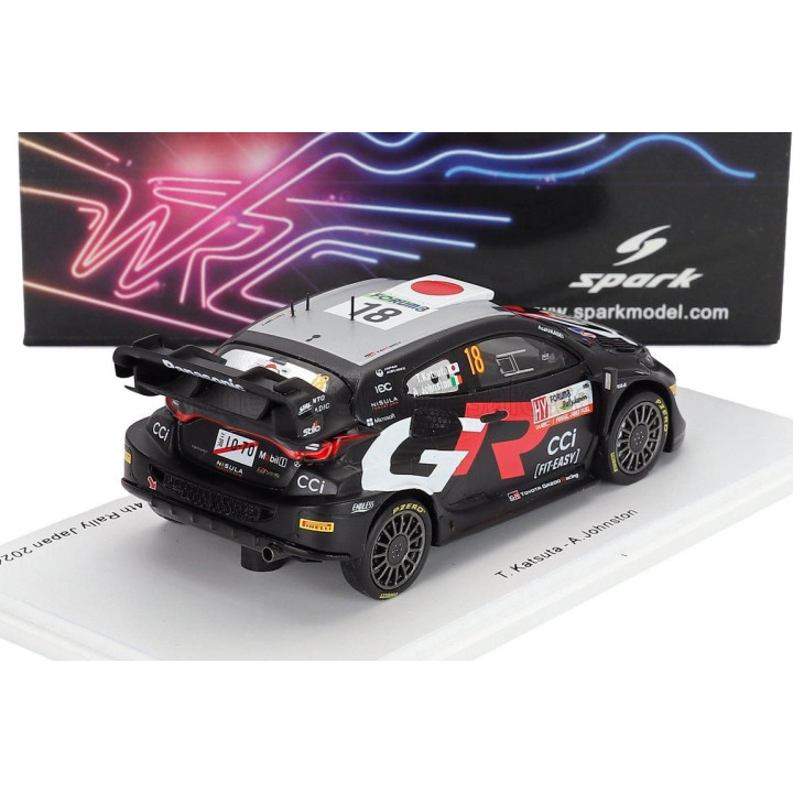SPARK MODEL TOYOTA YARIS GR RALLY1 HYBRID TEAM TOYOTA GAZOO RACING WRT N 18 4th RALLY JAPAN 2024 TAKAMOTO KATSUTA - AARON JOHNST